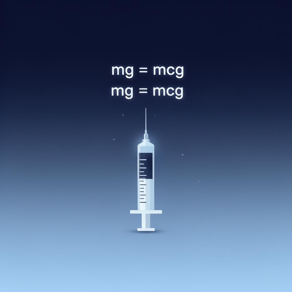 Peptide Calculator Formula Explained: mg, mcg, mL & Units